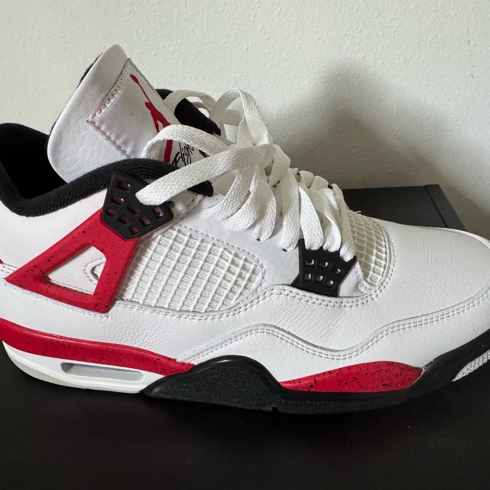 Jordan Sneakers White Red Black